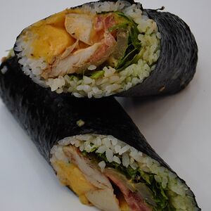 Суширитто с цыпленком су-вид