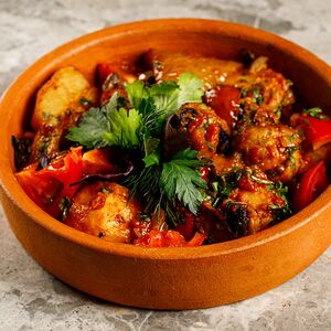 Оджахури с грибами