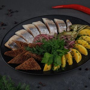 Сельдь с картофелем