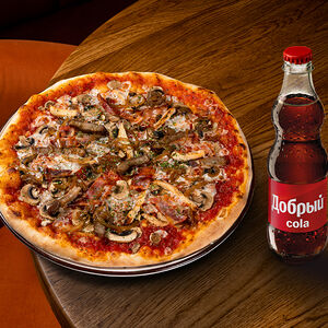 Барбекю 28 см и Добрый кола 0,25 л