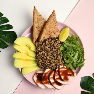 Завтрак с куриной грудкой су-вид 