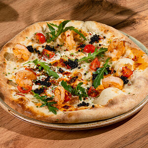 Фокачча с креветками