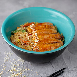 Чахан с форелью