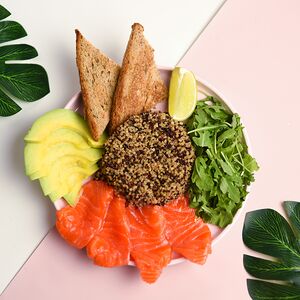 Завтрак с лососем 