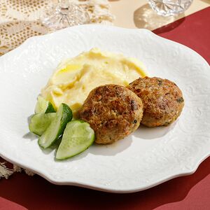 Домашние котлеты с пюре