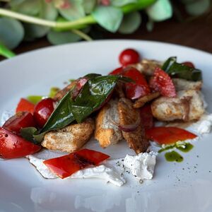 Тосканский салат с цыпленком и рикоттой