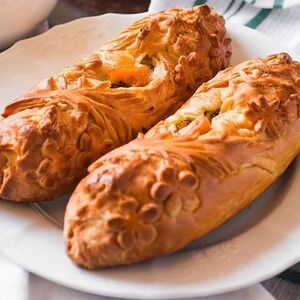 Мини-пирог с лососем
