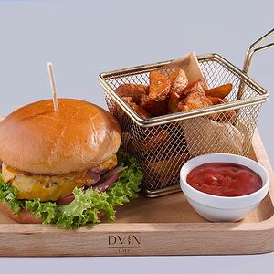 Бургер с рваной говядиной