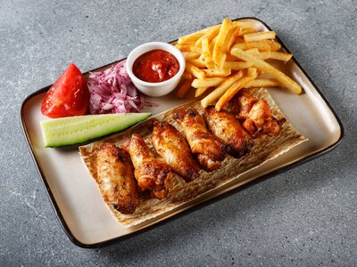 Шашлык из куриных крыльев