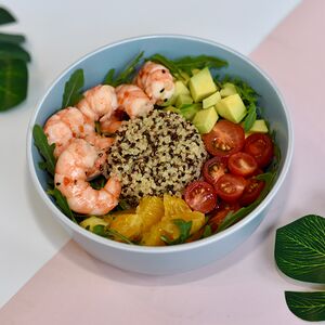 Боул Фитнес с киноа и креветками