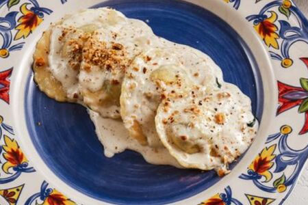 Равиоли с креветкой