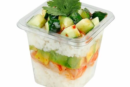 Суши-трайфл с креветкой