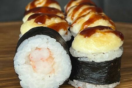 Запеченный мини с креветкой