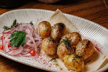 Мини-картофель на гриле