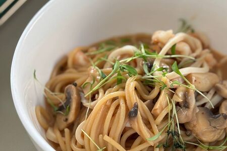 Спагетти с морепродуктами