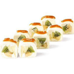 Сладкий ролл с карамельным соусом