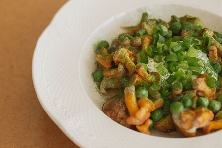 Картофель с лисичками 