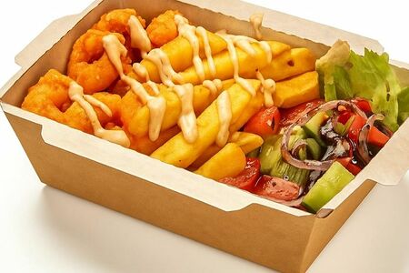 Салат с креветками