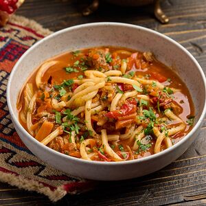 Лагман с телятиной