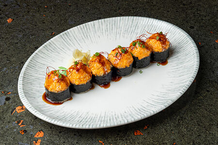 Ролл запеченный с лососем