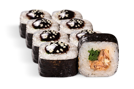 Ролл С жареным лососем