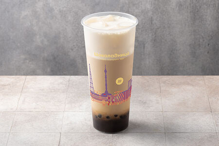 Милк бабл ти Ассам с тапиокой и сырной пеной