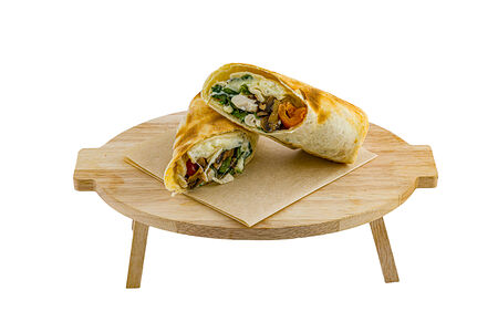 Стромболи с курицей и грибами