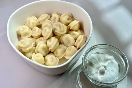 Пельмешки со сметаной