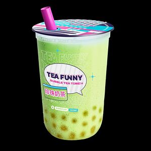 Фьюжен-шейк Мелония с кусочками зеленое яблоко S