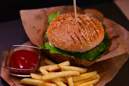 Бургер с говядиной 