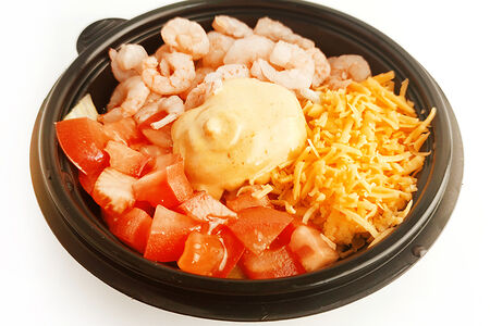 Салат с креветками