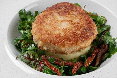 Котлета из щуки с картофельным пюре