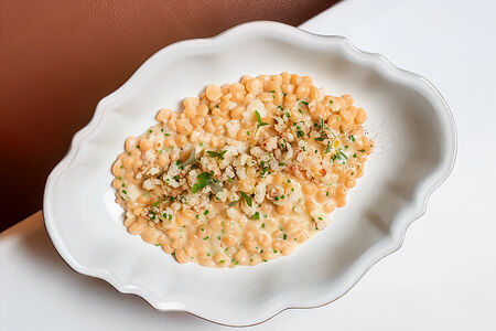 Ньокки с креветками и пармезаном