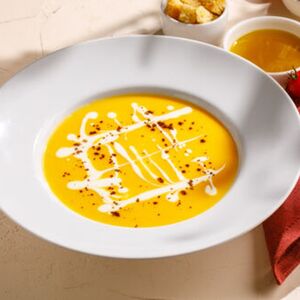 Тыквенный суп с рикоттой