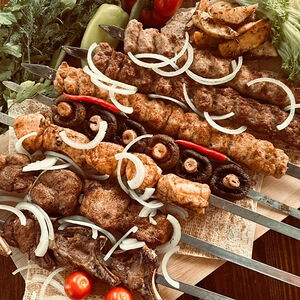 Гипер ассорти блюд на углях