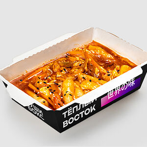 Токпокки с курицей и сыром