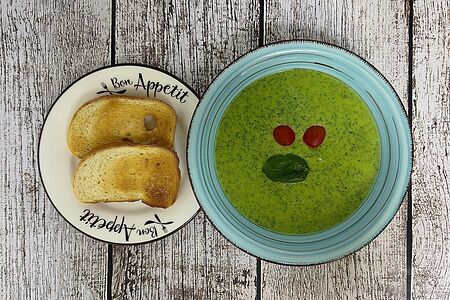 Суп из шпината со сливками