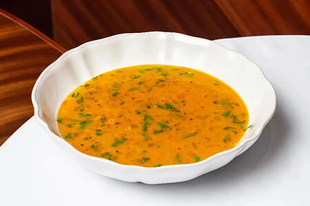 Суп из чечевицы с дайконом