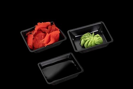 Набор соевый соус, имбирь, васаби