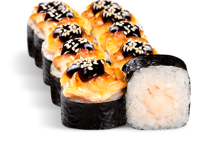 Ролл Вулкан с креветками