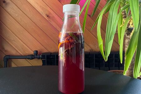 Лимонад черника-апельсин-мята