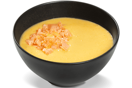 Крем-суп Сырный с лососем