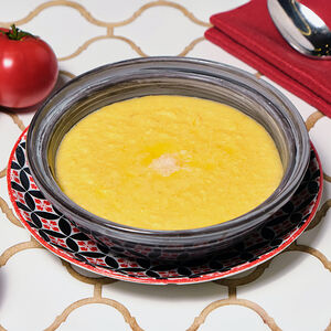 Пшенная каша с тыквой на миндальном молоке