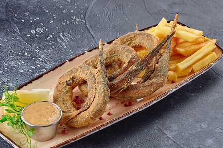 Сарган жареный