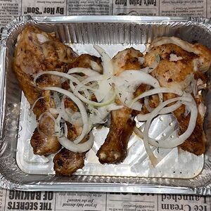 Куриная голень на мангале