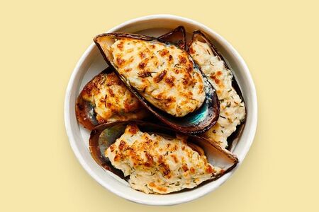 Мидии запеченные