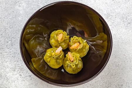 Димсам с крабом и креветкой