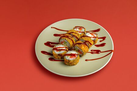 Ролл Филадельфия темпура