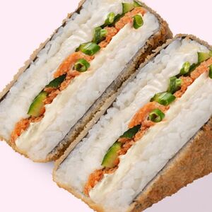 Ёнигири Темпура с жареным лососем