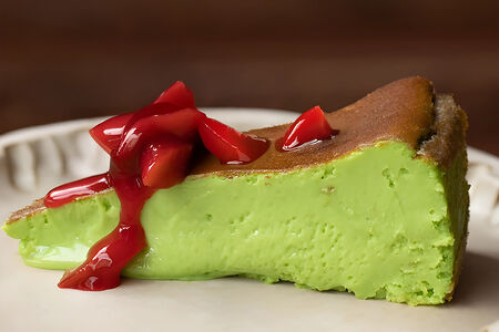 Чизкейк матча, ревень